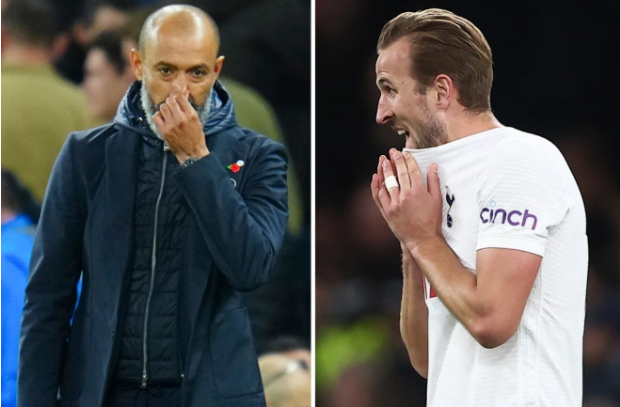 Những con số tệ hại về thành tích của Nuno Santo ở Tottenham