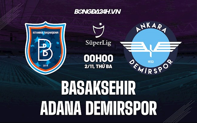 Soi kèo Basaksehir vs Adana Demirspor VĐQG Thổ Nhĩ Kỳ