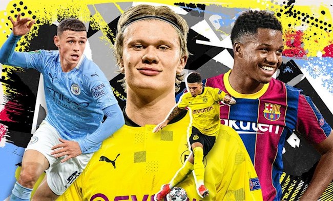 Haaland, Sancho và Foden là những cầu thủ sinh năm 2000 đắt giá nhất thế giới hiện tại