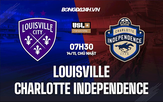 Soi kèo Louisville vs Charlotte Independence Hạng Nhất Mỹ