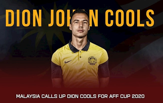 Malaysia gọi thành công ngôi sao Dion Cools về đá AFF Cup 2020