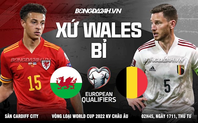 Nhận định bóng đá Wales vs Bỉ 2h45 ngày 17/11 (Vòng loại World Cup 2022)