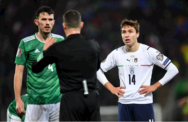 Chiesa đã bỏ lỡ vài cơ hội ăn bàn hiếm hoi của đội nhà