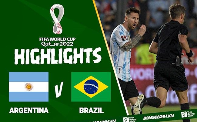 Video bóng đá Argentina vs Brazil vòng loại World Cup 2022