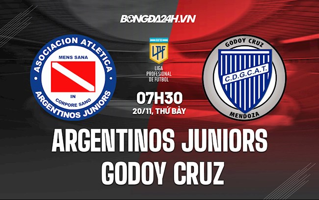 Nhận định Argentinos Juniors vs Godoy Cruz 7h30 ngày 20/11 (VĐQG Argentina 2021)