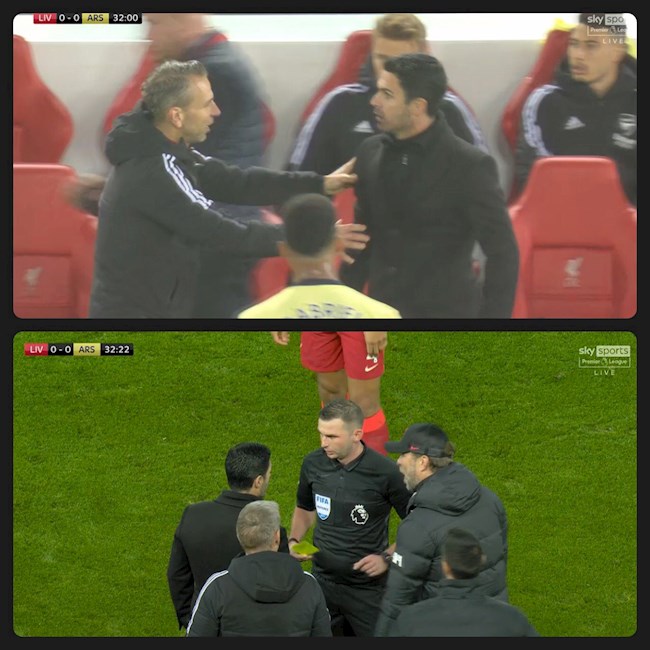 Klopp và Arteta suýt choảng nhau