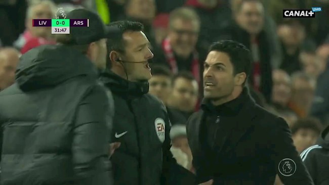 Klopp và Arteta suýt choảng nhau