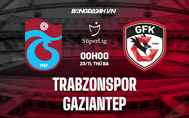 Nhận định, dự đoán Trabzonspor vs Gaziantep 0h00 ngày 23/11 (VĐQG Thổ Nhĩ Kỳ 2021/22)
