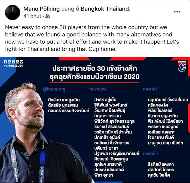 HLV ĐT Thái Lan khát khao đòi lại ngôi vương Đông Nam Á hình ảnh HLV ĐT Thái Lan khát khao đòi lại ngôi vương Đông Nam Á hình ảnh