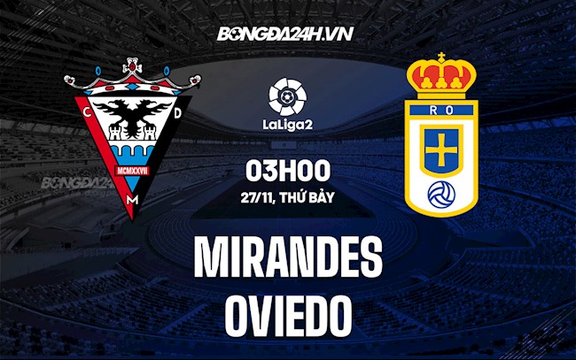 Soi kèo Mirandes vs Oviedo Hạng 2 TBN 2021/22