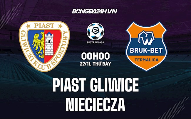 Nhận định, dự đoán Piast Gliwice vs Nieciecza 0h00 ngày 27/11 (VĐQG Ba Lan 2021/22)