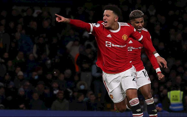 Video bóng đá Anh Chelsea vs MU: Sancho mở tỉ số trận đấu