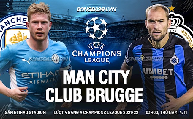 Man City vs Club Brugge
