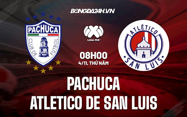 Nhận định Pachuca vs Atletico de San Luis 8h ngày 4/11 (VĐQG Mexico 2021)