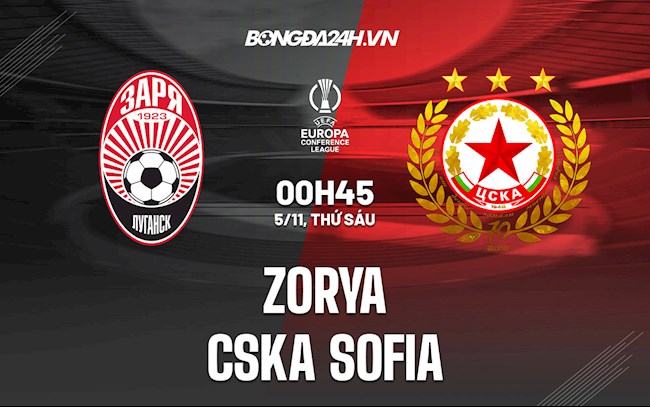 Soi kèo Zorya vs CSKA Sofia Europa Conference League