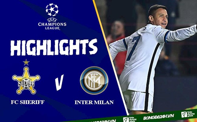 Video FC Sheriff vs Inter Milan: Sanchez định đoạt trận đấu
