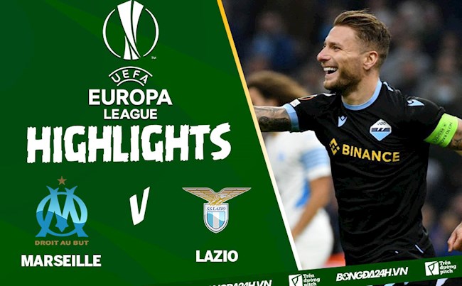 Video Marseille vs Lazio Europa League: Immobile lập công