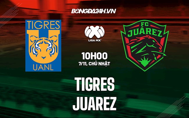Nhận định bóng đá Tigres vs Juarez 10h ngày 7/11 (VĐQG Mexico 2021)