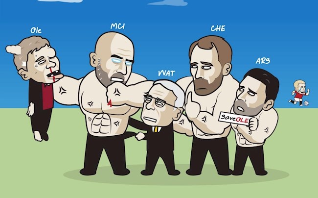 Bức ảnh tóm tắt trận derby Manchester