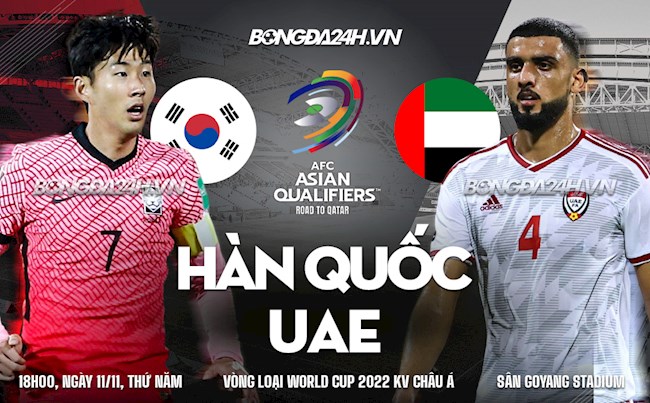 việt nam vs uae kèo-Nhận định bóng đá Hàn Quốc vs UAE 18h00 ngày 11/11 (Vòng loại World Cup 2022) 