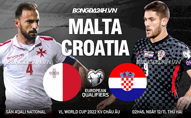 Nhận định, dự đoán Malta vs Croatia 2h45 ngày 12/11 (Vòng loại World Cup 2022)