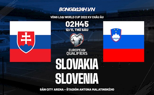Nhận định,  Slovakia vs Slovenia 2h45 ngày 12/11 (Vòng loại World Cup 2022)