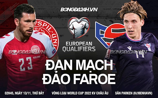 Nhận định, dự đoán Đan Mạch vs Faroe 2h45 ngày 13/11 (Vòng loại World Cup 2022)