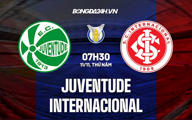 Nhận định bóng đá Juventude vs Internacional 7h30 ngày 11/11 (VĐQG Brazil 2021)