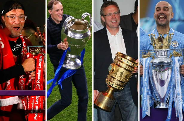 Số danh hiệu của Ralf Rangnick ở đâu so với Pep, Klopp và Tuchel?