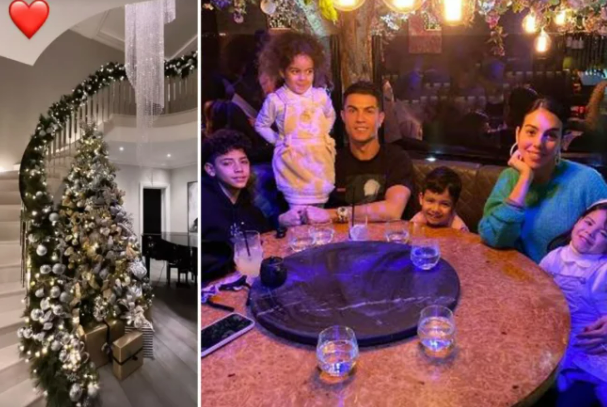 Không khí Giáng sinh đã đến với ngôi nhà của Cristiano Ronaldo