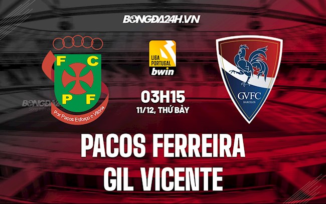 Soi kèo Pacos Ferreira vs Gil Vicente VĐQG Bồ Đào Nha 2021/22
