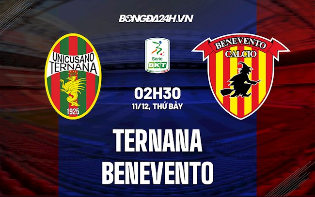 Nhận định Ternana vs Benevento 2h30 ngày 11/12 (Hạng 2 Italia 2021/22)