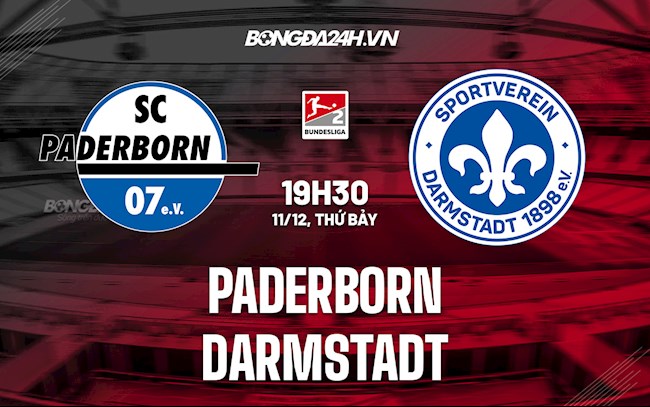 Nhận định Paderborn vs Darmstadt 19h30 ngày 11/12 (Hạng 2 Đức 2021/22)