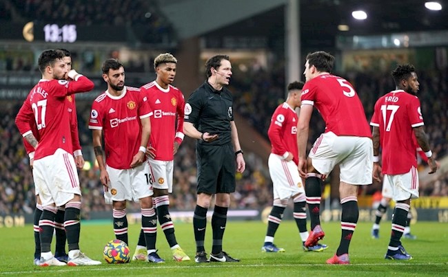 trọng tài Norwich vs MU