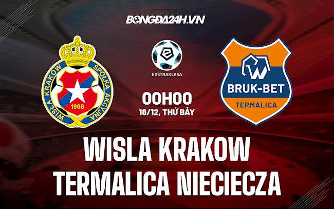 Nhận định Wisla Krakow vs Termalica Nieciecza 0h00 ngày 18/12 (VĐQG Ba Lan 2021/22)