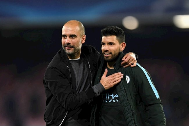 Pep Guardiola vừa có mặt ở buổi lễ tuyên bố chia tay sự nghiệp thi đấu đỉnh cao của Aguero