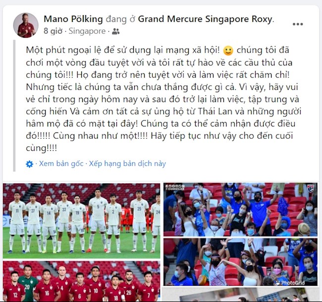 HLV Polking xé lời hứa trên mạng xã hội hình ảnh HLV Polking xé lời hứa trên mạng xã hội hình ảnh