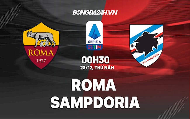 Roma vs Sampdoria Roma vs Sampdoria