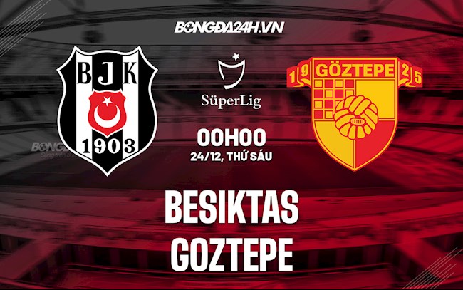 Nhận định Besiktas vs Goztepe 0h00 ngày 24/12 (VĐQG Thổ Nhĩ Kỳ 2021/22)