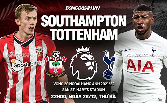 Nhận định Southampton vs Tottenham (22h00 ngày 28/12): Không dễ cho Spurs
