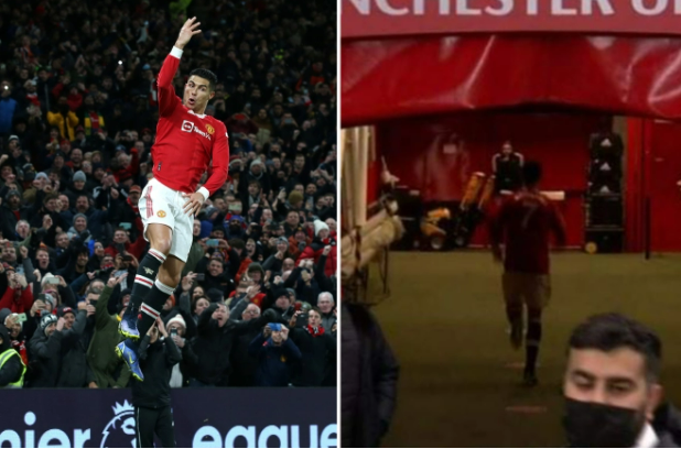 Hành động lạ của Ronaldo sau khi bị thay ra trước Arsenal