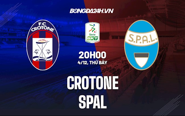 Nhận định,  Crotone vs SPAL 20h00 ngày 4/12 (Hạng 2 Italia 2021/22)