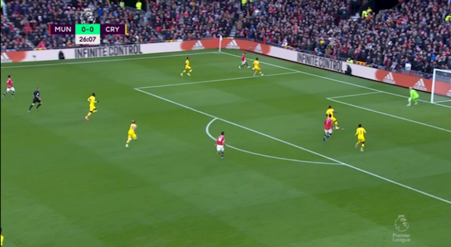 Sancho và Fernandes chơi như những tiền vệ cánh phía sau Rashford và Ronaldo