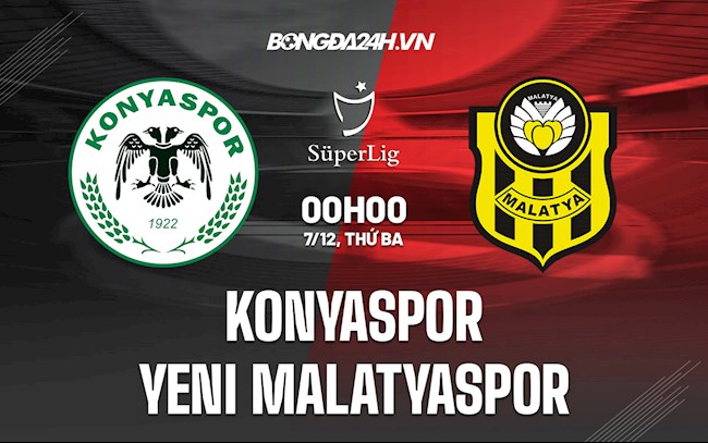 Soi kèo Konyaspor vs Yeni Malatyaspor VĐQG Thổ Nhĩ Kỳ 2021/22