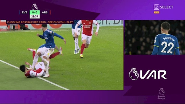 Đạp vào mặt Tomiyasu, sao Everton thoát thẻ đỏ hình ảnh Đạp vào mặt Tomiyasu, sao Everton thoát thẻ đỏ hình ảnh