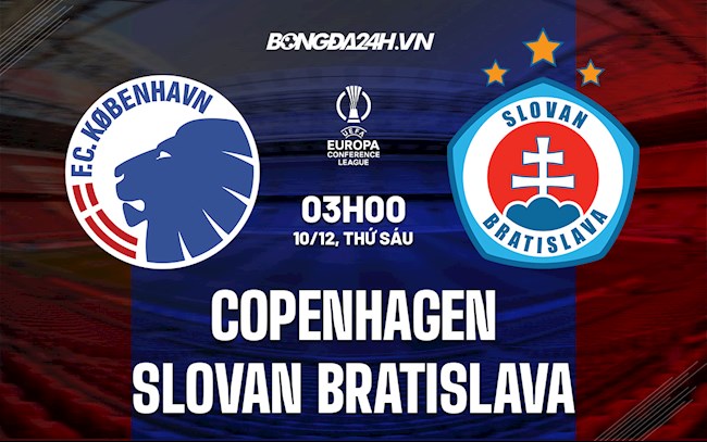 Soi kèo Copenhagen vs Slovan Bratislava Europa Conference League 2021/22
