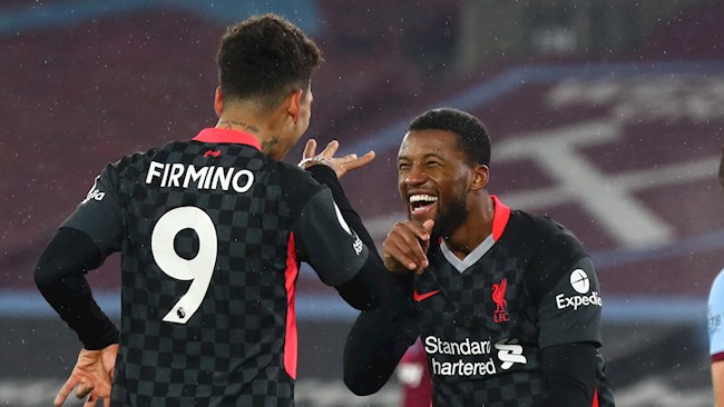 Firmino và Wijnaldum phối hợp tạo ra bàn thứ 3