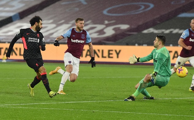 Mohamed Salah ghi bàn sau pha phản công trong vòng 12 giây