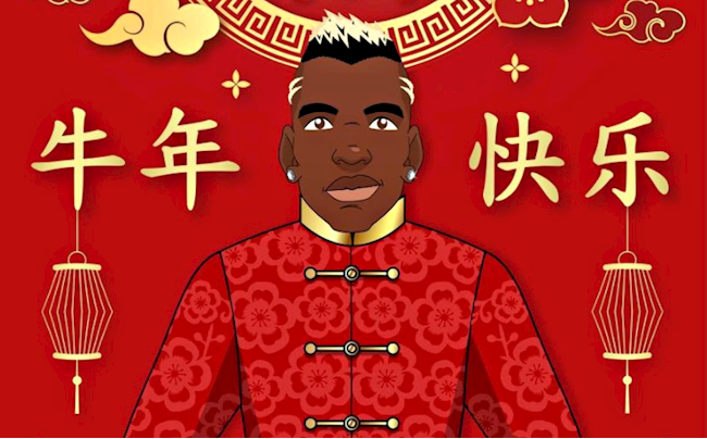 Paul Pogba chúc mừng năm mới Tân Sửu