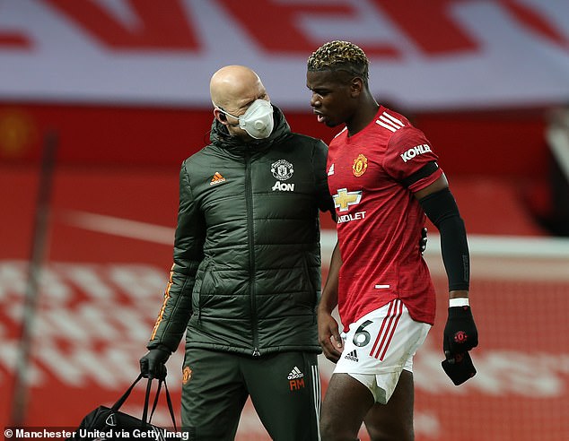 Tiền vệ Paul Pogba của MU nghỉ thêm 2 tuần do chấn thương hình ảnh